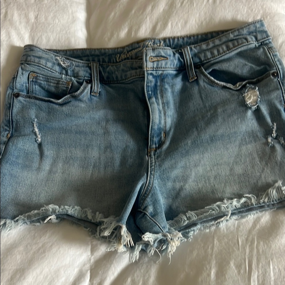 Universal Thread Blue Distressed Jean Shorts